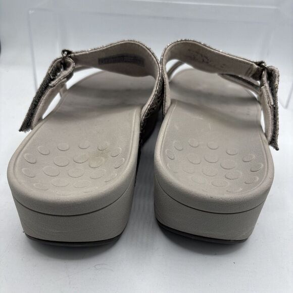 Vionic Pacific Ellie Metallic Snake Pewter Silver Comfort Sandals Women's Size 8 - Picture 8 of 10